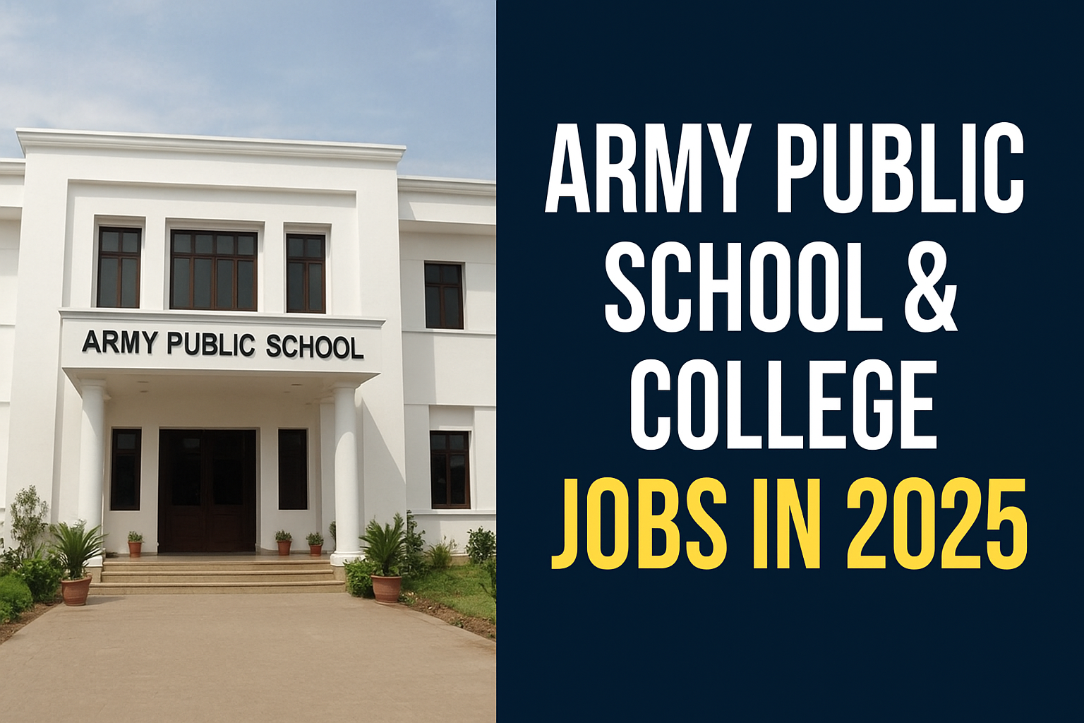 Army Public School & College Jobs in 2025