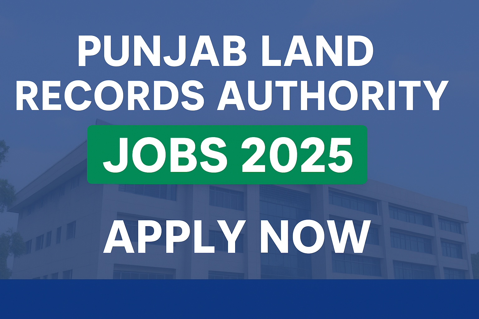 Punjab Land Records Authority Jobs 2025