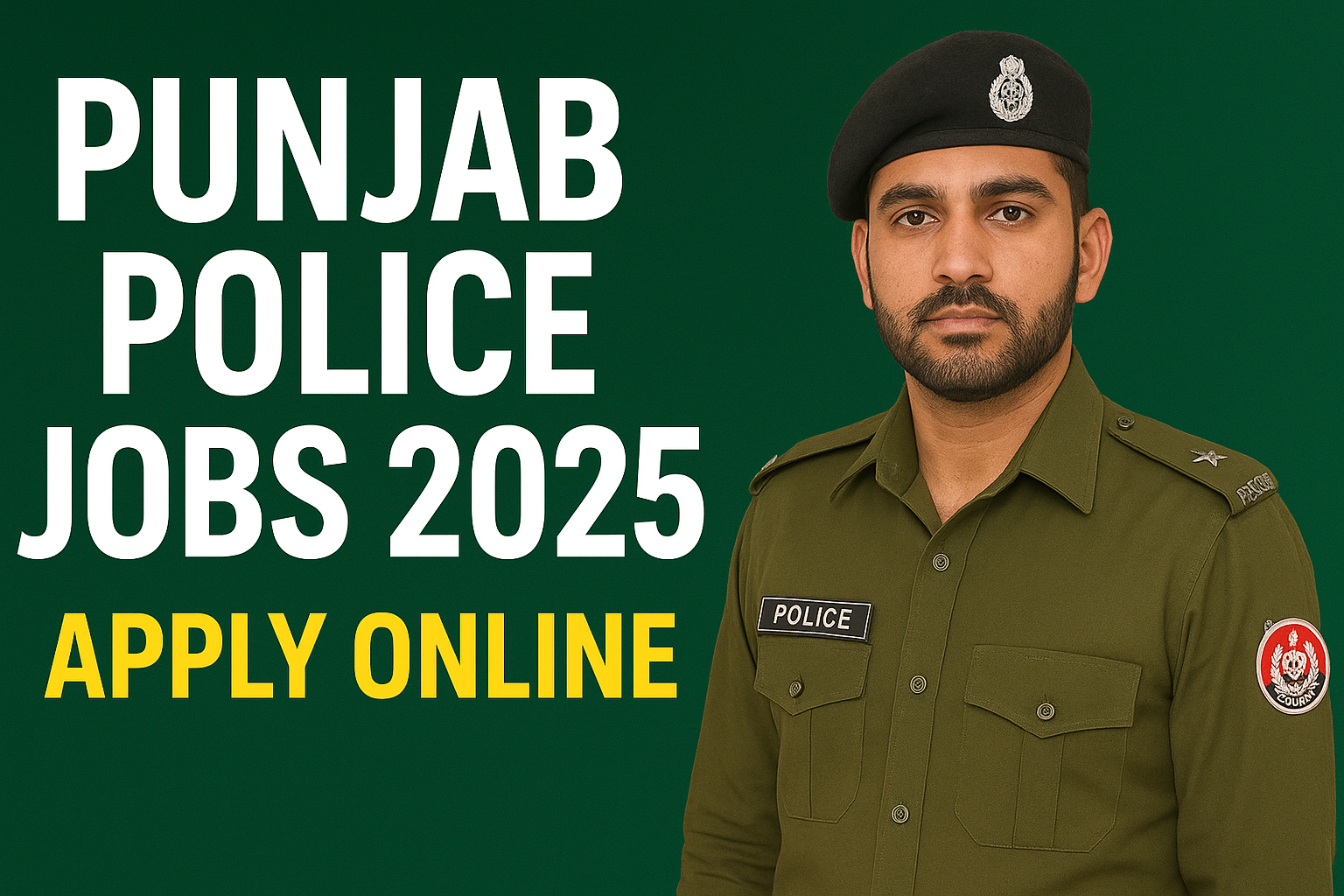 Punjab Police Jobs 2025 – Apply Online