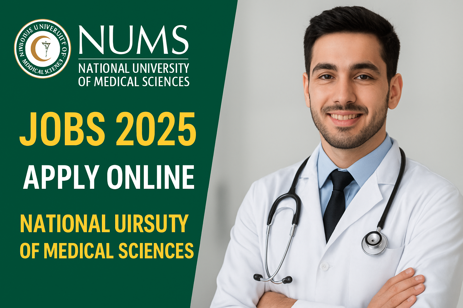 National University of Medical Sciences (NUMS) Jobs 2025 – Apply Online for Latest Vacancies